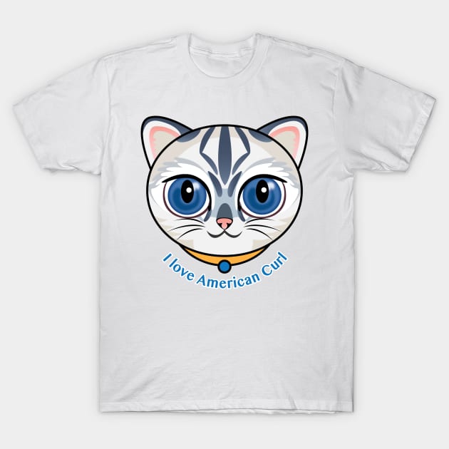 I Love American Curl T-Shirt by zoneo